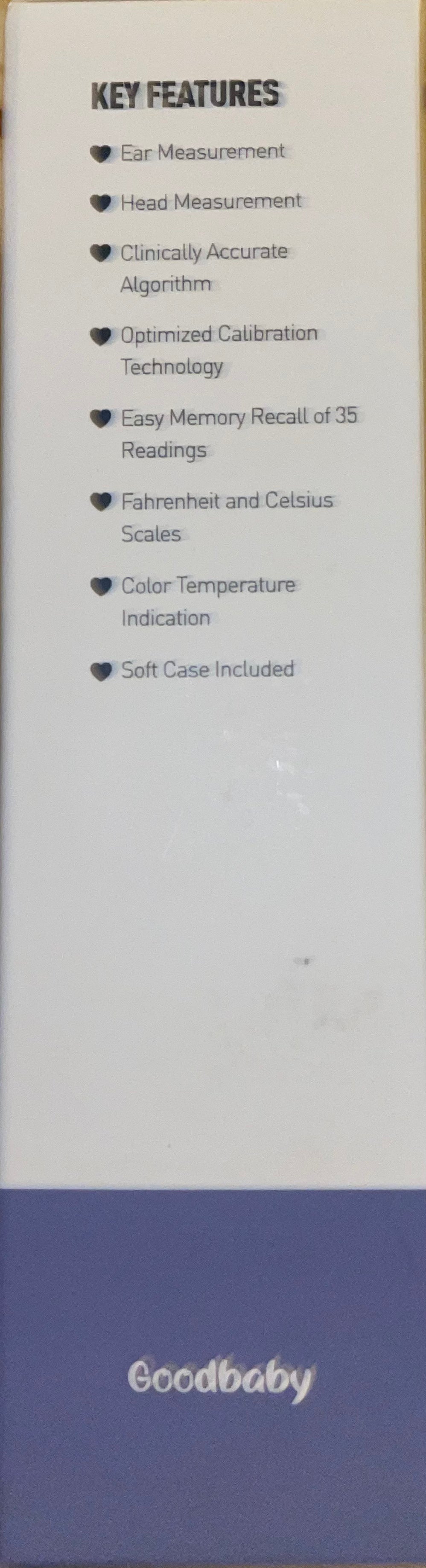 Goodbaby Dual Mode Infrared Thermometer, Ear, Forehead and Room Modes FC-IR100