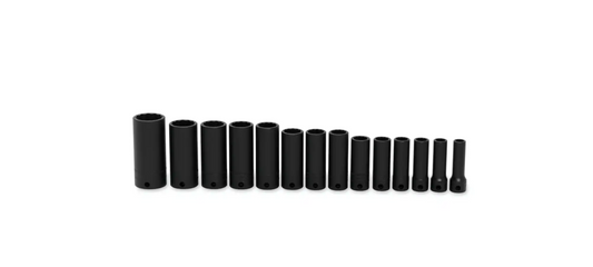 14 pc 3/8" Drive 12-Point Metric Flank Drive® Deep Impact Socket Set SNAPON