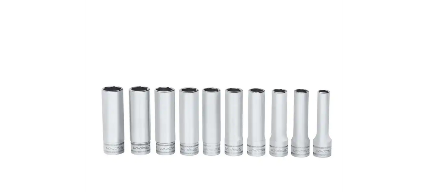 10 pc 1/2" Drive 6-Point Metric Flank Drive® Deep Socket Set SNAPON PART#310TSM