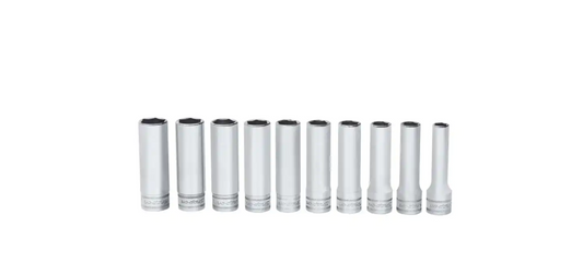 10 pc 1/2" Drive 6-Point Metric Flank Drive® Deep Socket Set SNAPON PART#310TSM