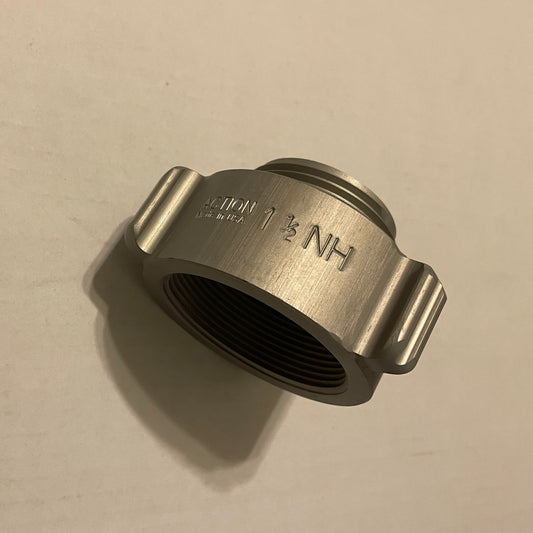 Aluminum 2" Female NPT to 1 1/2" Male NH Adapter