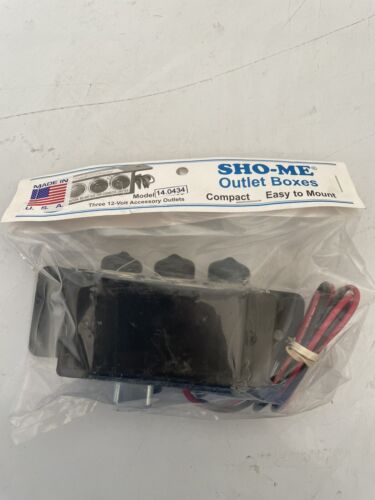 SHO-ME - 4.0434 Three 12-Volt Accessory Outlet Box